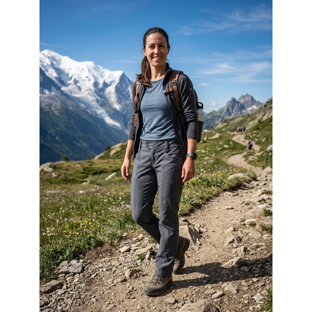 Royal Robbins Womens Gray Hiking Pants Size 6 Regular Outdoor Travel Stretch